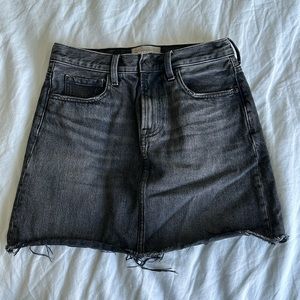 Everlane black denim skirt